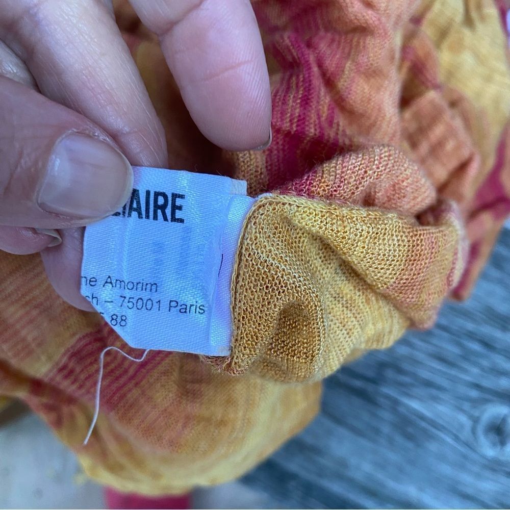 Zadig & Voltaire vintage Vibrant Orange Knit sheet maxi dress size medium - Picture 13 of 14